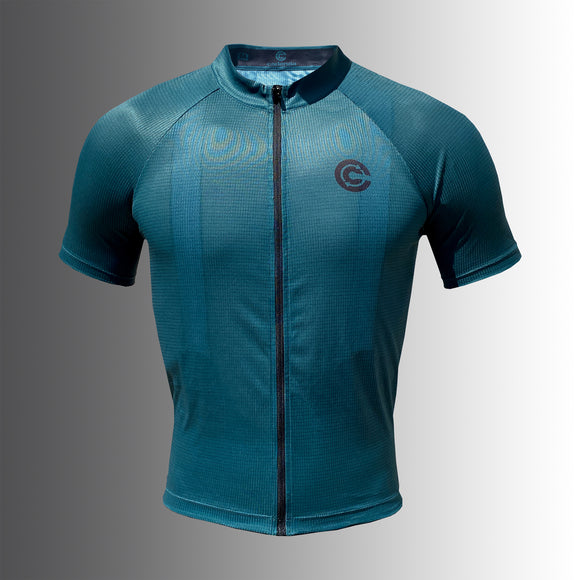 mens green sustainable cycle jersey