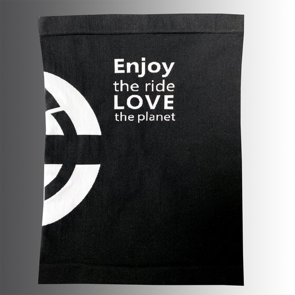 mens black sustainable cycle neck warmer