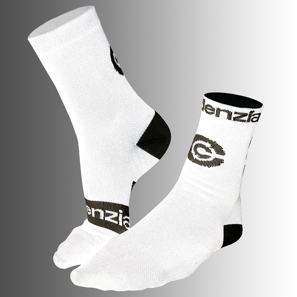 sustainable white cycle socks