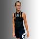 womens black sustainable cycle baselayer